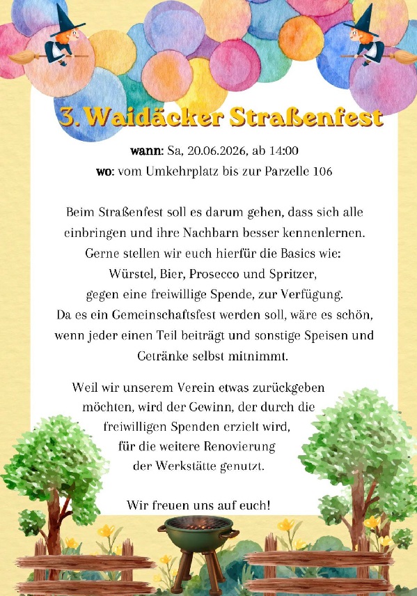 Strassenfest 20.Juni.2026